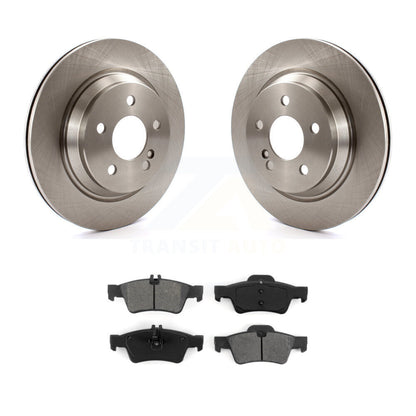 Brake Rotor Semi-Metallic Pad Rear Kit For 2003-2006 Mercedes-Benz S430 S500 AWD