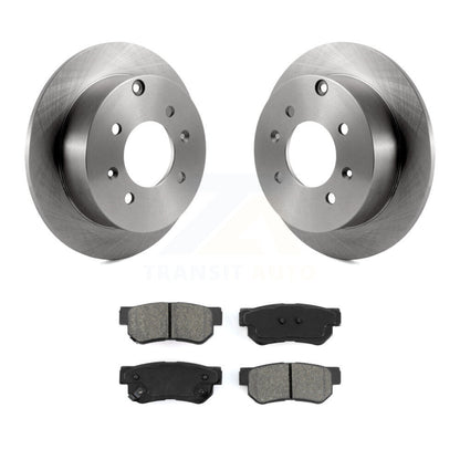 Brake Rotors & Semi-Metallic Pad Rear Kit For Hyundai Sonata Kia Optima Magentis