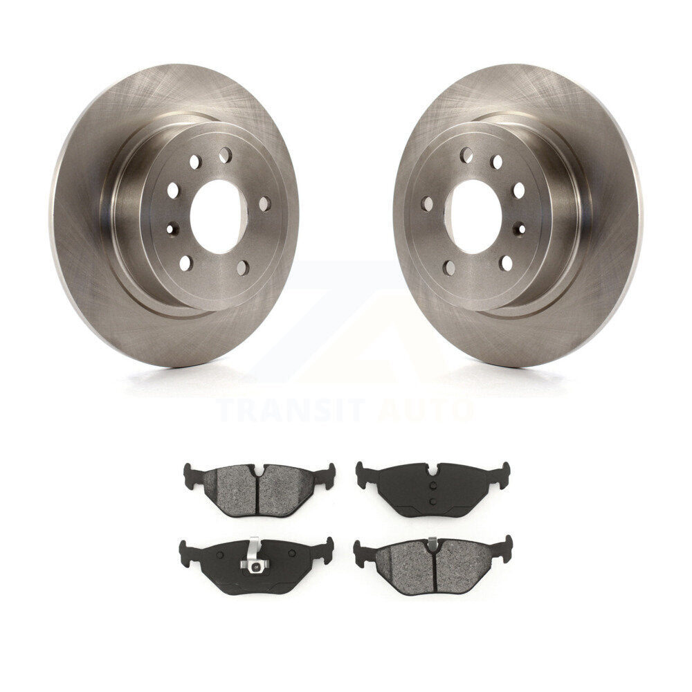 Disc Brake Rotors And Semi-Metallic Pads Rear Kit For Saab 9-5