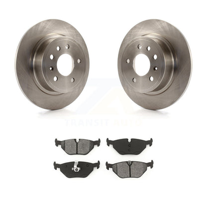 Disc Brake Rotors And Semi-Metallic Pads Rear Kit For Saab 9-5