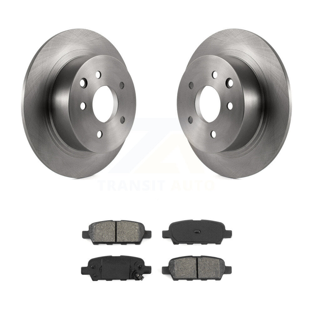 Disc Brake Rotor Semi-Metallic Pad Rear Kit For Nissan Sentra Altima Juke Maxima