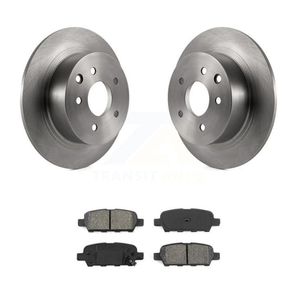 Disc Brake Rotor Semi-Metallic Pad Rear Kit For Nissan Sentra Altima Juke Maxima