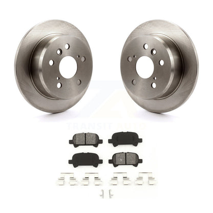 Disc Brake Rotors And Semi-Metallic Pads Rear Kit For Toyota Camry Solara Avalon