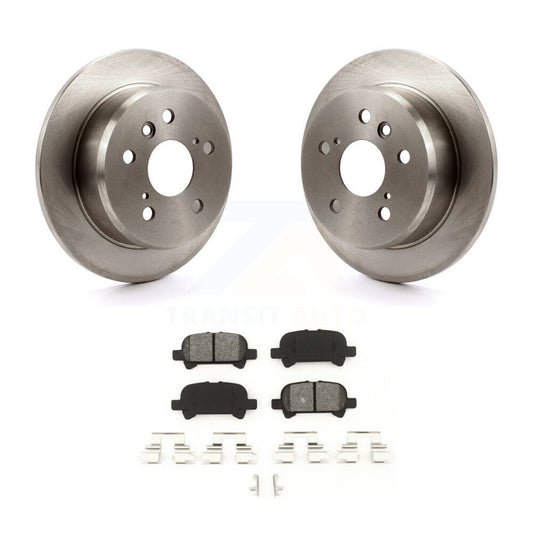 Disc Brake Rotors And Semi-Metallic Pads Rear Kit For Toyota Camry Solara Avalon
