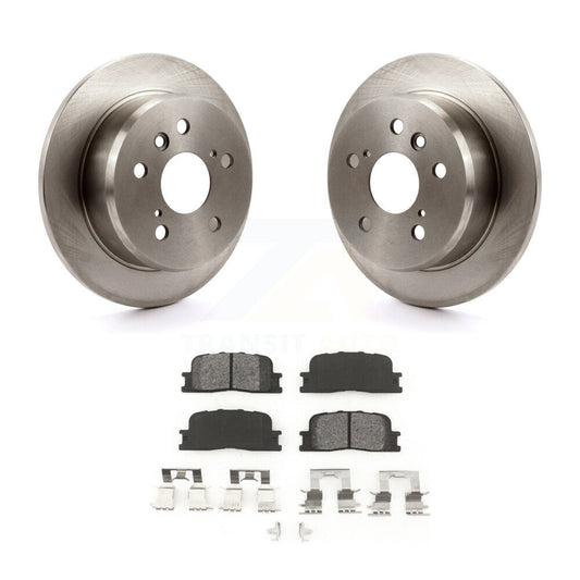 Disc Brake Rotor & Semi-Metallic Pad Rear Kit For Toyota Camry Lexus ES330 ES300
