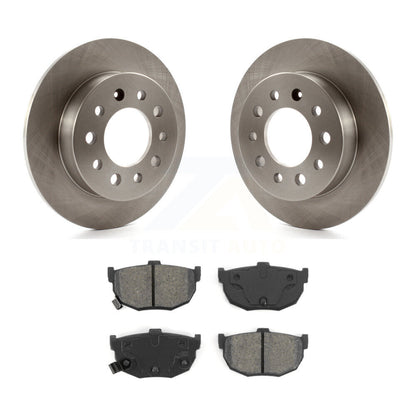 Disc Brake Rotors And Semi-Metallic Pads Rear Kit For 2003-2008 Hyundai Tiburon