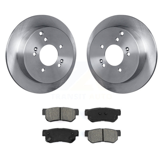 Brake Rotors Semi-Metallic Pad Rear Kit For Hyundai Tucson Kia Sportage Santa Fe