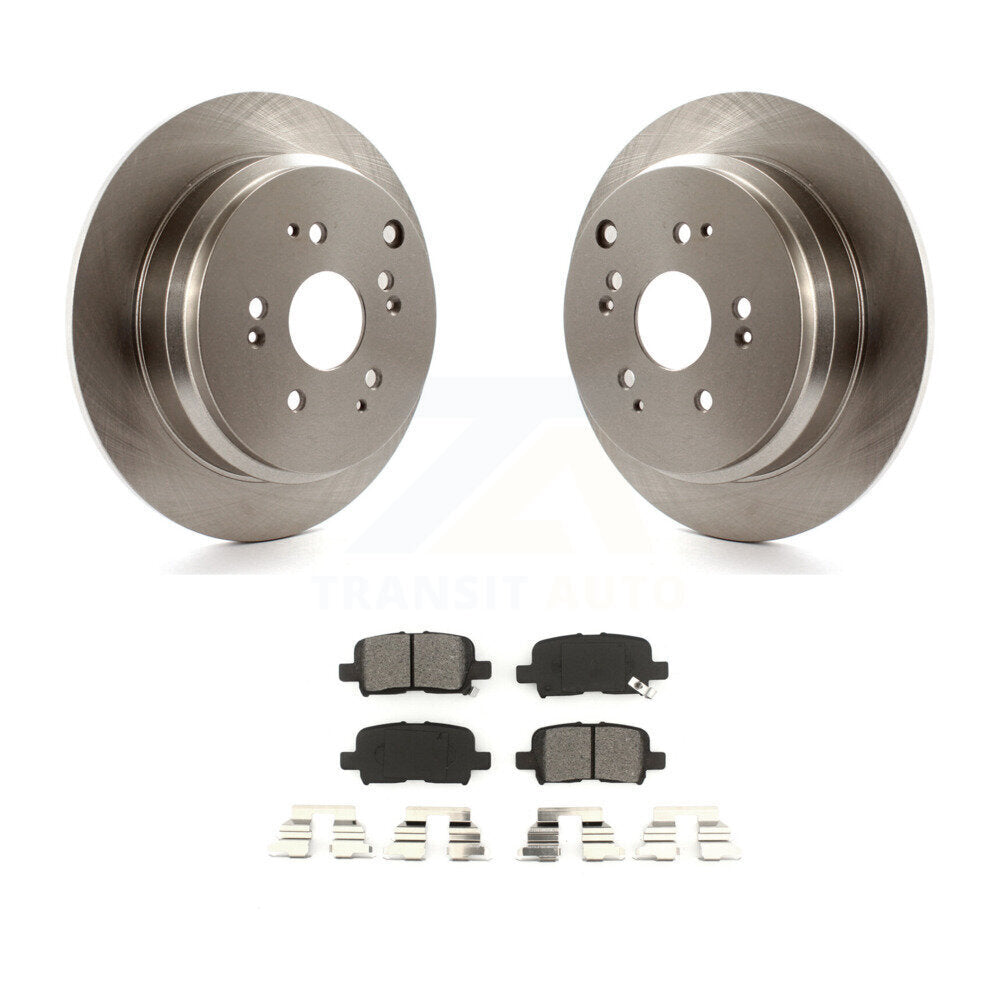 Disc Brake Rotors And Semi-Metallic Pads Rear Kit For 2002-2004 Honda Odyssey