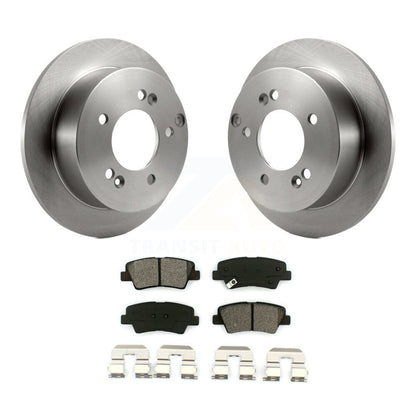 Disc Brake Rotors And Semi-Metallic Pads Rear Kit For Hyundai Sonata 2.4L