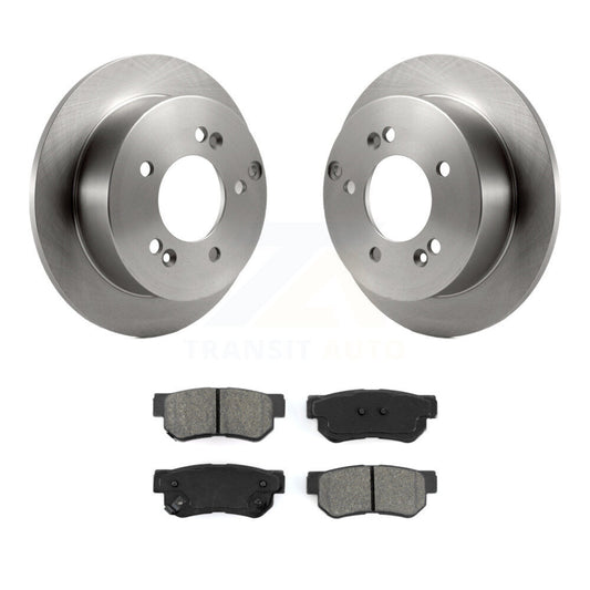 Brake Rotors & Semi-Metallic Pad Rear Kit For Hyundai Tucson Kia Sportage Sonata