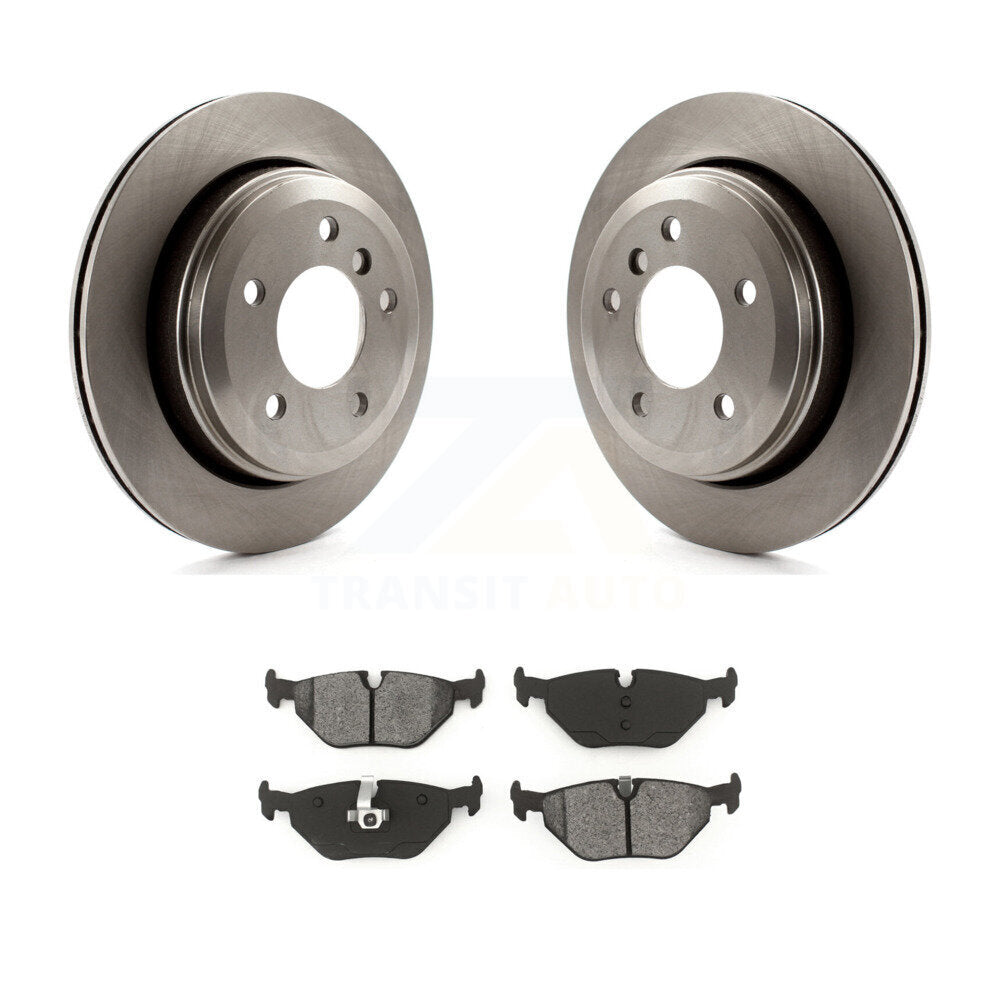 Disc Brake Rotors And Semi-Metallic Pads Rear Kit For 2001-2005 BMW 325xi