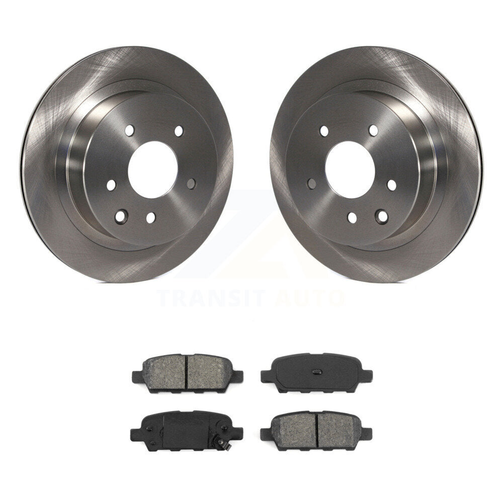 Brake Rotors Semi-Metallic Pad Rear Kit For Nissan Rogue Sport Qashqai LEAF Juke