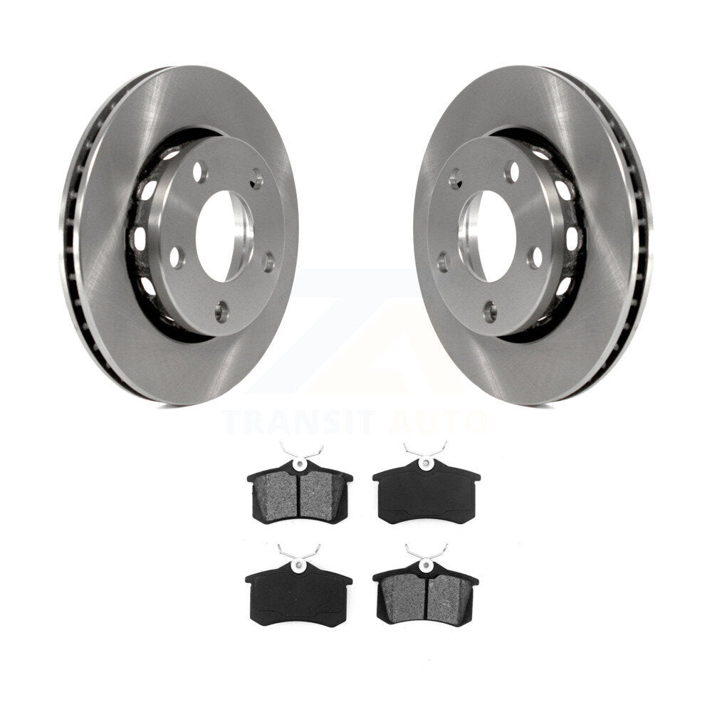 Disc Brake Rotors And Semi-Metallic Pads Rear Kit For 2000-2001 Audi S4