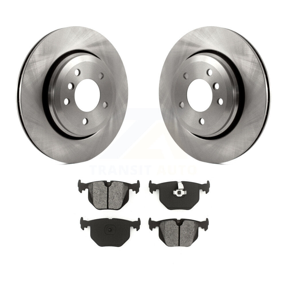 Disc Brake Rotors And Semi-Metallic Pads Rear Kit For BMW 330Ci 330i 330xi