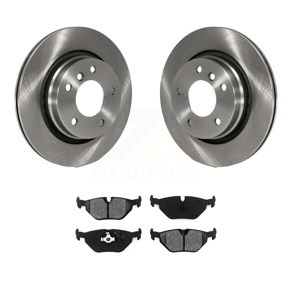 Disc Brake Rotors And Semi-Metallic Pads Rear Kit For BMW 328i