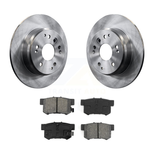 Disc Brake Rotors And Semi-Metallic Pads Rear Kit For Acura TL Honda Element