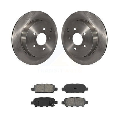 Brake Rotor Semi-Metallic Pad Rear Kit For Nissan Murano INFINITI Pathfinder Q50