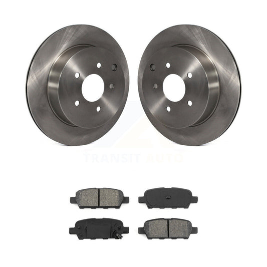 Brake Rotor Semi-Metallic Pad Rear Kit For Nissan Murano INFINITI Pathfinder Q50