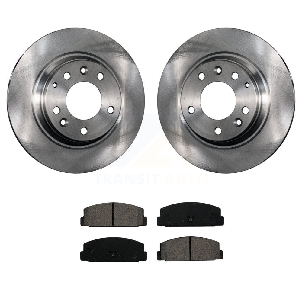 Disc Brake Rotors And Semi-Metallic Pads Rear Kit For Mazda 6 Protege