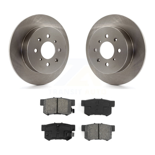 Disc Brake Rotors And Semi-Metallic Pads Rear Kit For Honda Civic Acura EL