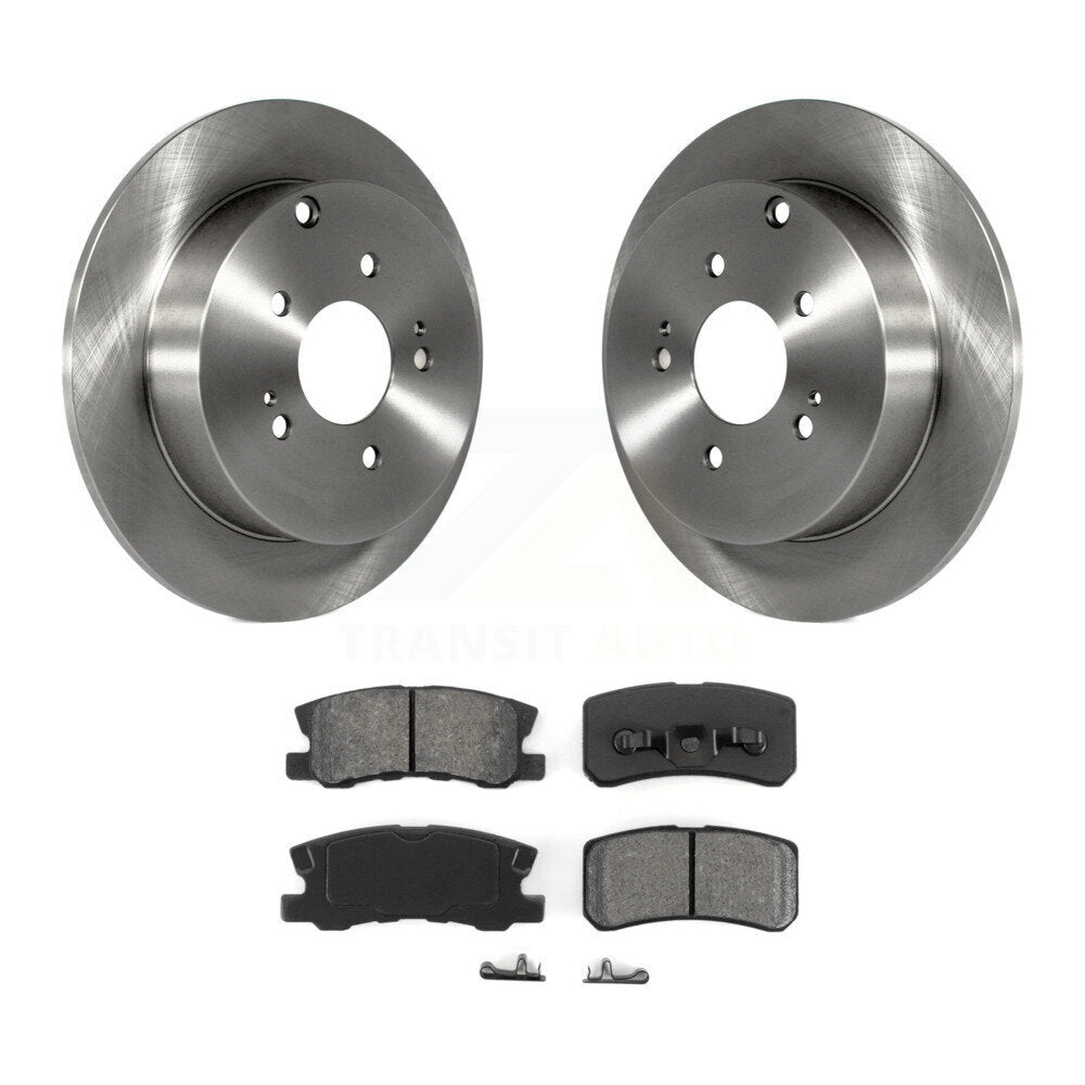 Disc Brake Rotors And Semi-Metallic Pads Rear Kit For Mitsubishi Endeavor