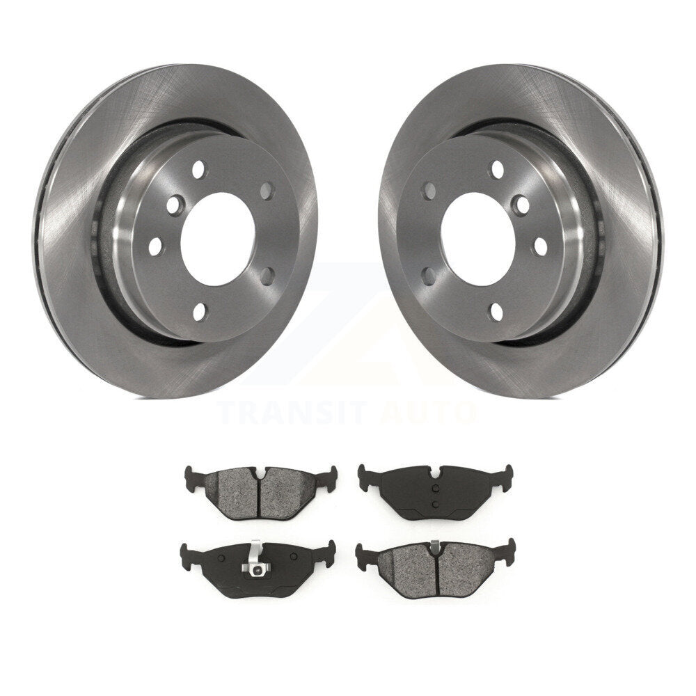 Disc Brake Rotors And Semi-Metallic Pads Rear Kit For BMW 320i 323i 328i 323Ci