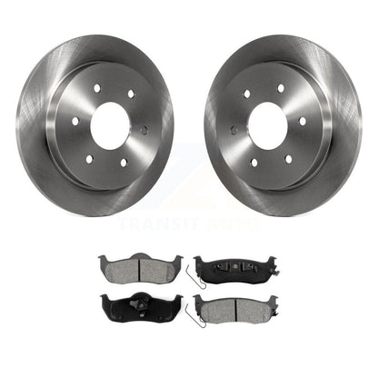 Brake Rotor And Semi-Metallic Pad Rear Kit For Nissan TITAN Armada INFINITI QX56