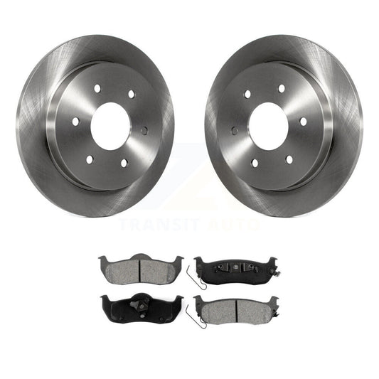 Brake Rotor And Semi-Metallic Pad Rear Kit For Nissan TITAN Armada INFINITI QX56