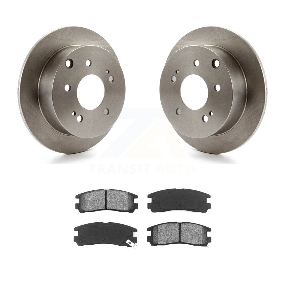 Disc Brake Rotors And Semi-Metallic Pads Rear Kit For Mitsubishi Eclipse Galant