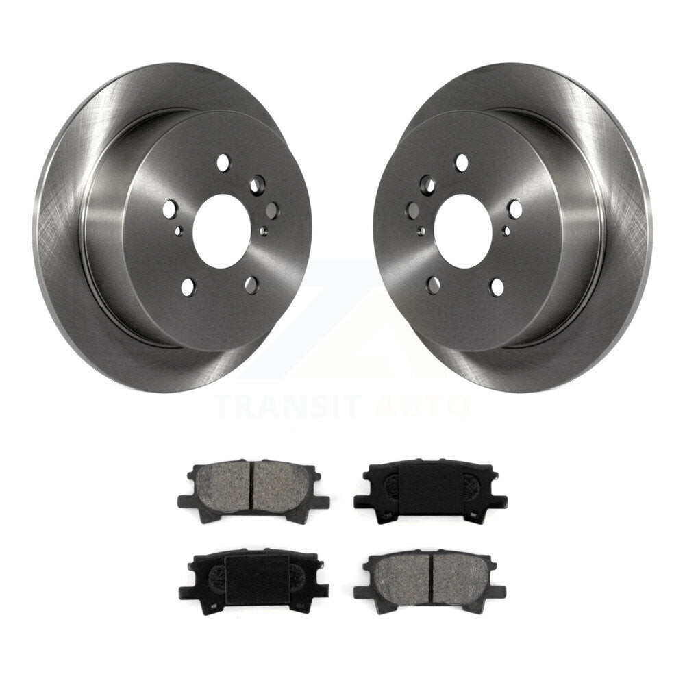 Brake Rotor & Semi-Metallic Pad Rear Kit For Lexus RX350 Toyota Highlander RX330