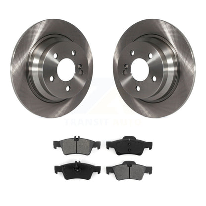 Brake Rotor Semi-Metallic Pad Rear Kit For Mercedes-Benz E350 E320 E250 E300 E63