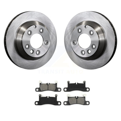Brake Rotors & Semi-Metallic Pad Rear Kit For Volkswagen Touareg Porsche Cayenne