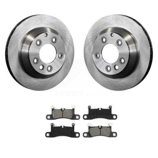 Brake Rotors & Semi-Metallic Pad Rear Kit For Volkswagen Touareg Porsche Cayenne