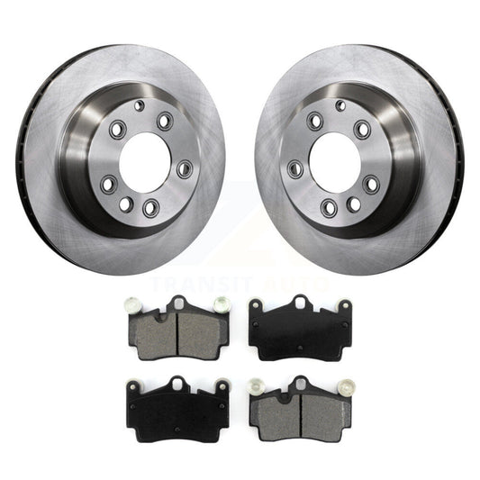 Brake Rotors & Semi-Metallic Pad Rear Kit For Audi Q7 Porsche Cayenne Volkswagen