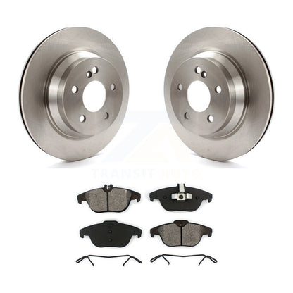 Brake Rotor Semi-Metallic Pad Rear Kit For Mercedes-Benz GLK350 GLK250 E350 E400