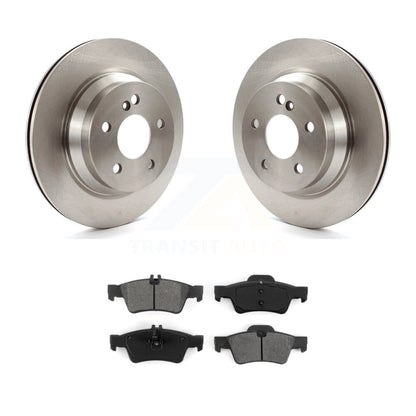 Brake Rotor Semi-Metallic Pad Rear Kit For Mercedes-Benz E350 E400 E320 E500 E63