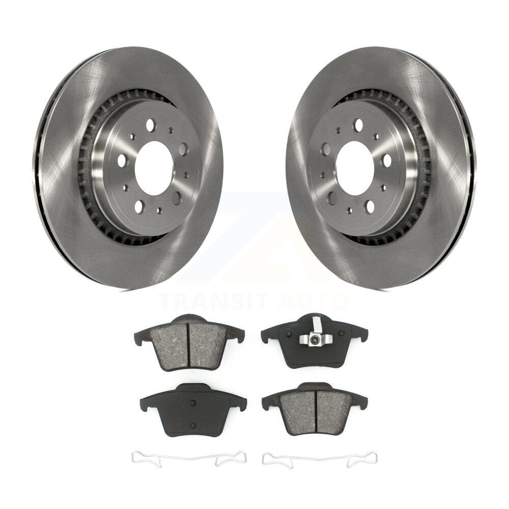 Disc Brake Rotors And Semi-Metallic Pads Rear Kit For 2003-2014 Volvo XC90