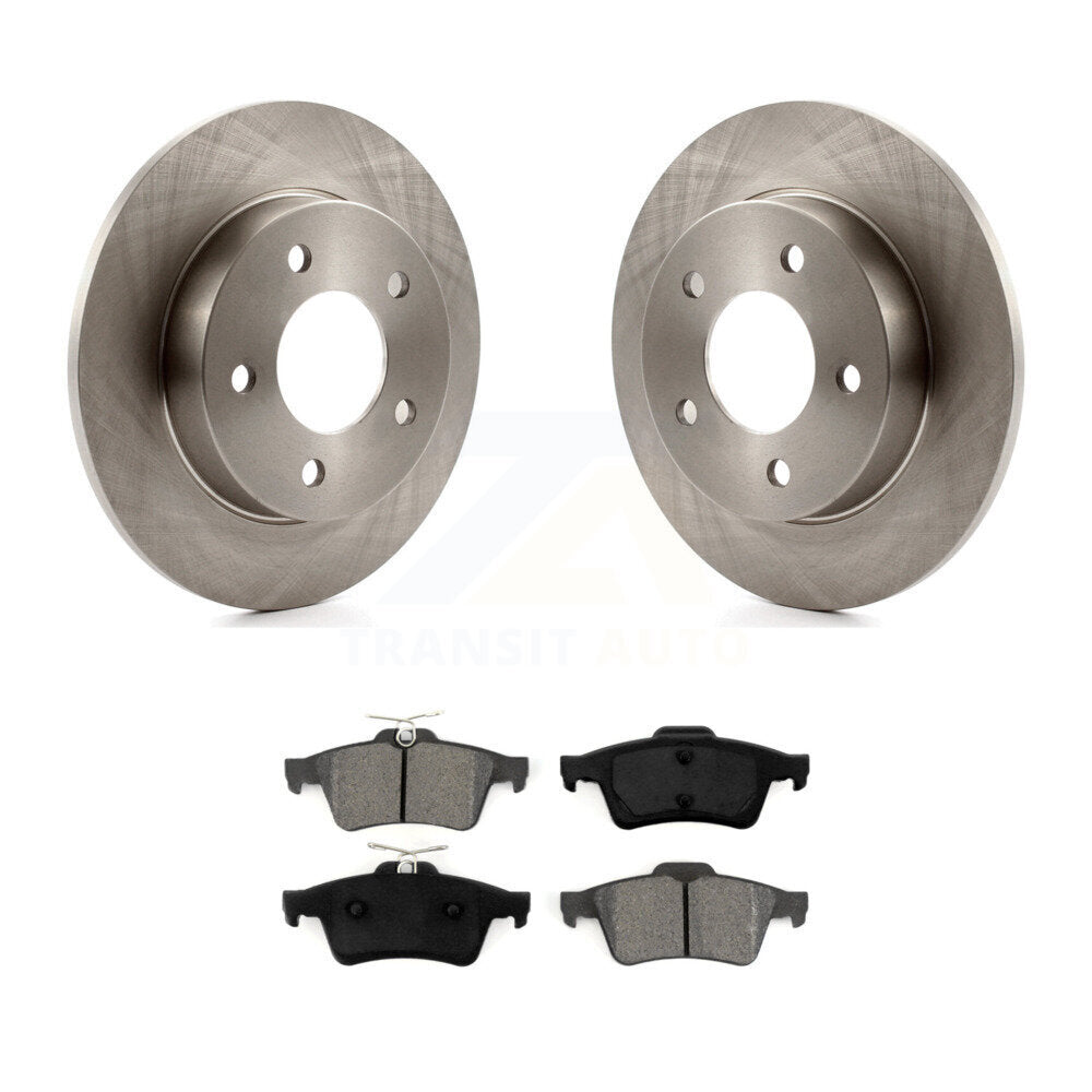 Disc Brake Rotors And Semi-Metallic Pads Rear Kit For Mazda 3 Sport