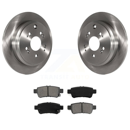 Disc Brake Rotors And Semi-Metallic Pads Rear Kit For 2005-2010 Honda Odyssey