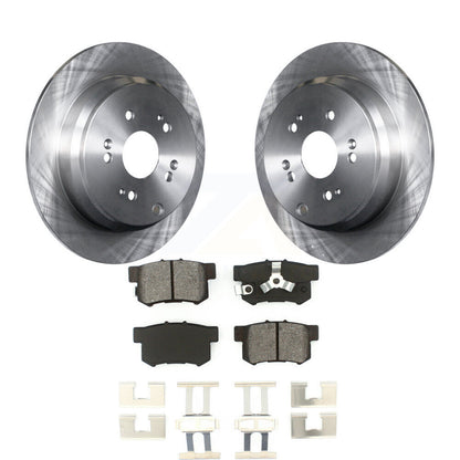 Disc Brake Rotors And Semi-Metallic Pads Rear Kit For Honda CR-V Acura RDX