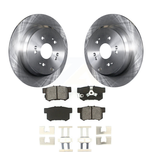 Disc Brake Rotors And Semi-Metallic Pads Rear Kit For Honda CR-V Acura RDX