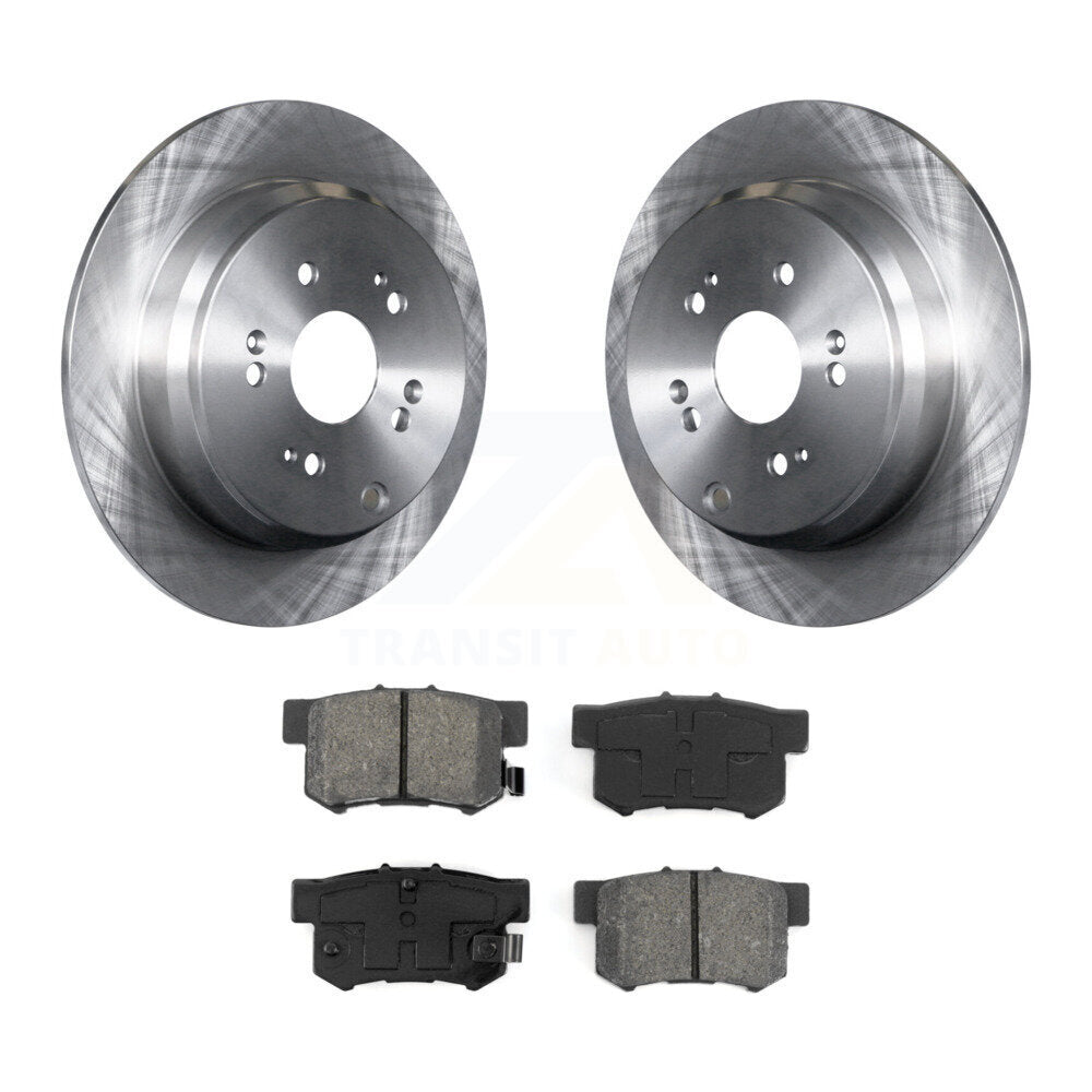 Disc Brake Rotors And Semi-Metallic Pads Rear Kit For Acura RDX