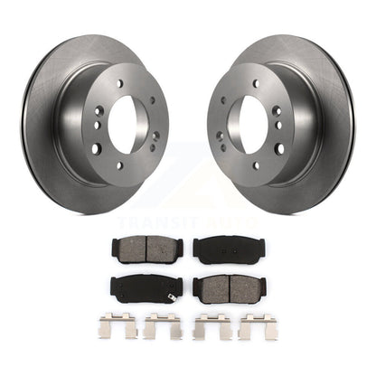 Disc Brake Rotors And Semi-Metallic Pads Rear Kit For 2003-2006 Kia Sorento