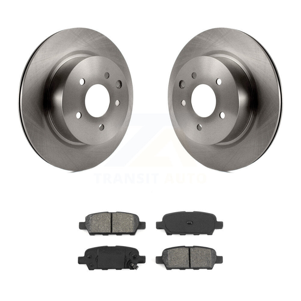 Brake Rotors Semi-Metallic Pad Rear Kit For INFINITI Nissan Maxima G37 QX50 EX35