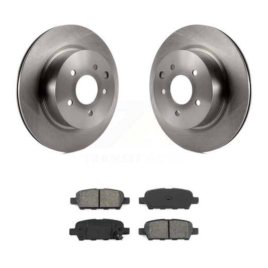 Brake Rotors Semi-Metallic Pad Rear Kit For INFINITI Nissan Maxima G37 QX50 EX35