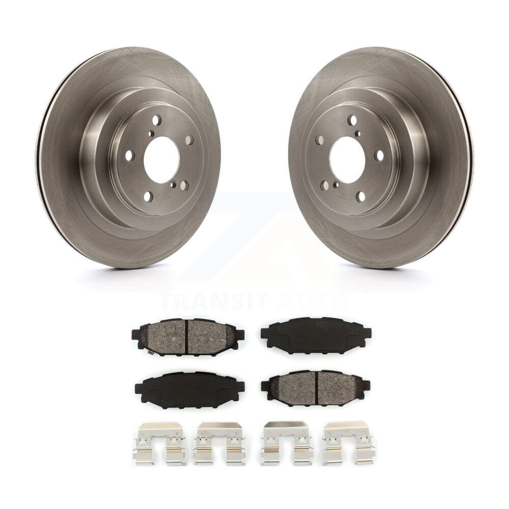 Disc Brake Rotors And Semi-Metallic Pads Rear Kit For Subaru Legacy