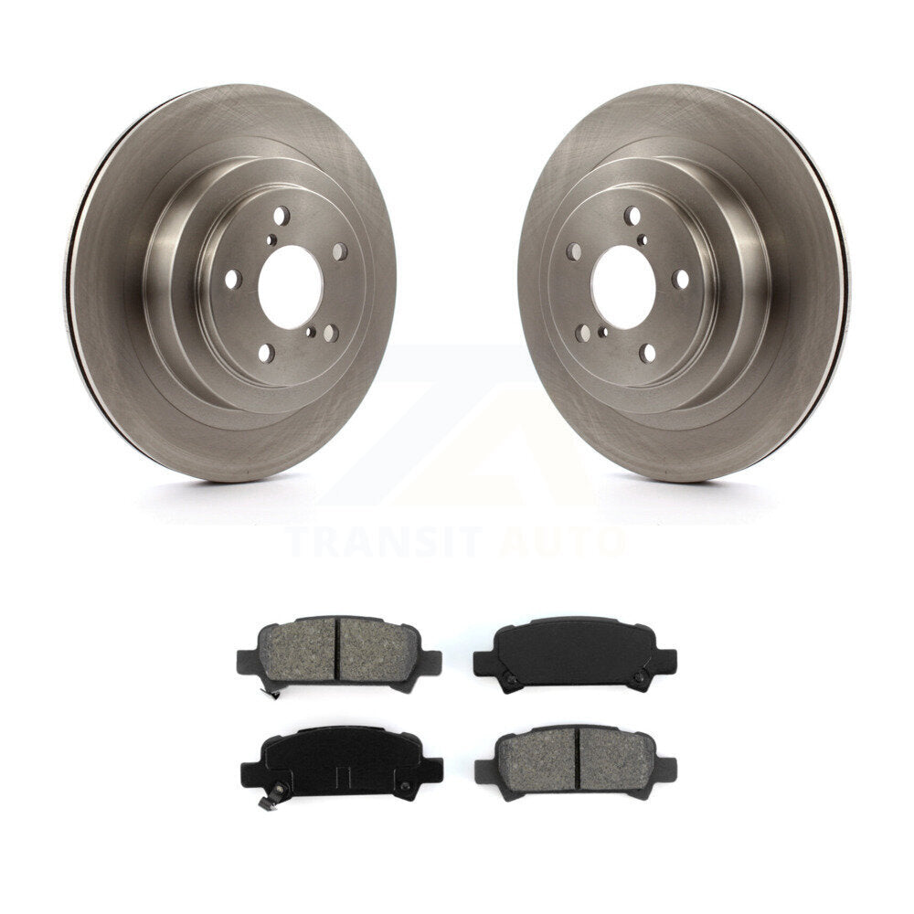 Disc Brake Rotors And Semi-Metallic Pads Rear Kit For Subaru Legacy