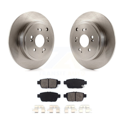 Disc Brake Rotors And Semi-Metallic Pads Rear Kit For 2006-2014 Honda Ridgeline