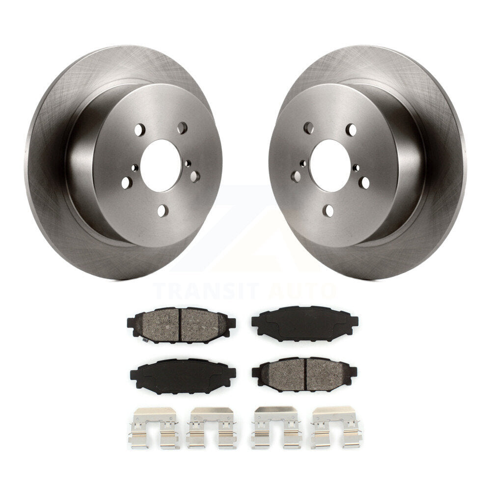 Disc Brake Rotors And Semi-Metallic Pads Rear Kit For Subaru Outback Legacy