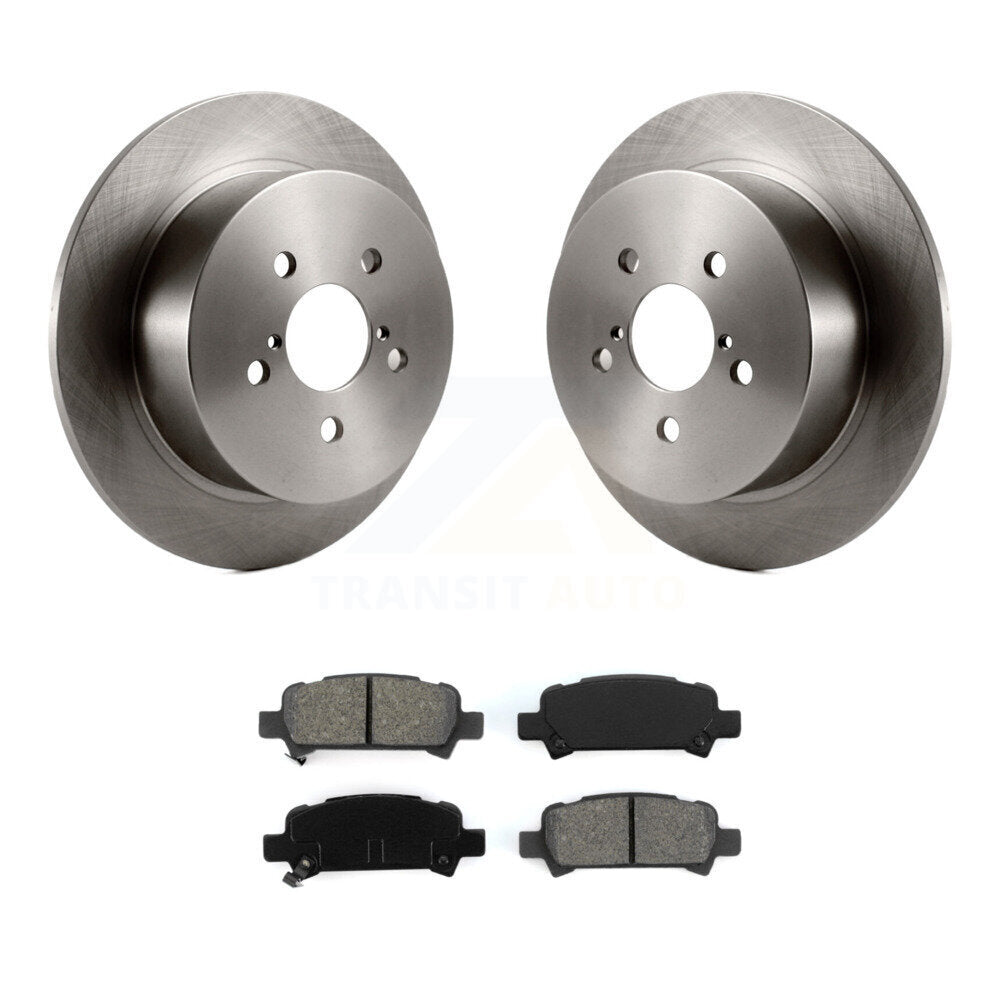 Brake Rotor Semi-Metallic Pad Rear Kit For Subaru Legacy With 17" Factory Wheels